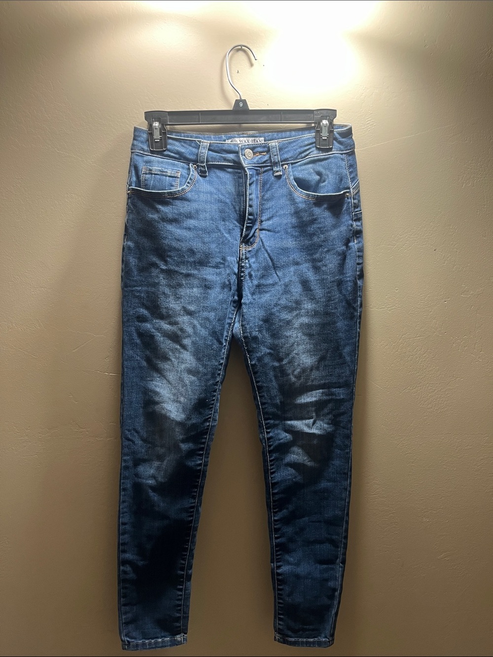 Wax Jean “Butt, I love you” Skinny Jeans - Blue
